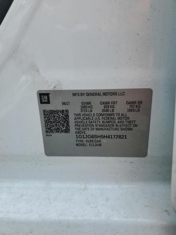 2017 Chevrolet Sonic VIN: 1G1JG6SH5H4172821 Lot: 53125254