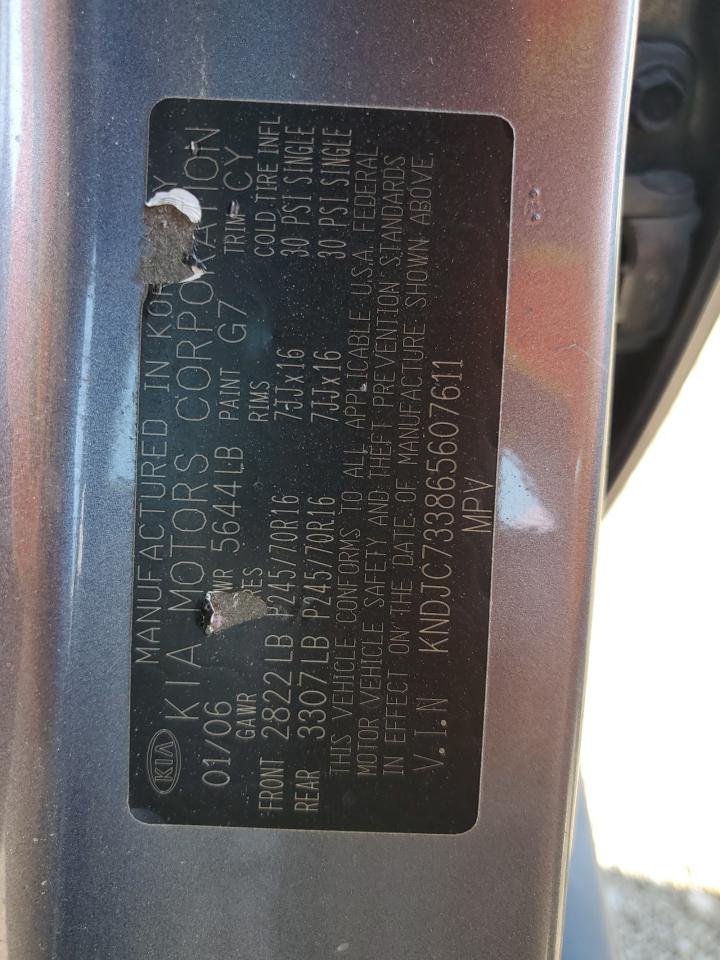 KNDJC733865607611 2006 Kia Sorento Ex