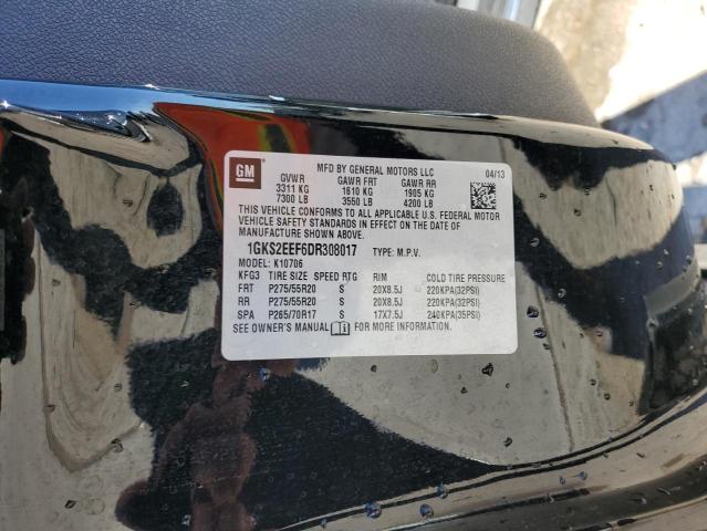 2013 GMC Yukon Denali VIN: 1GKS2EEF6DR308017 Lot: 53653104