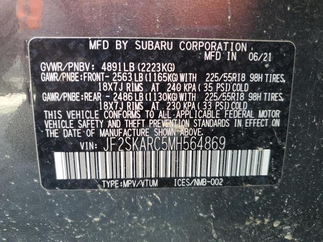 2021 Subaru Forester Sport VIN: JF2SKARC5MH564869 Lot: 56726824