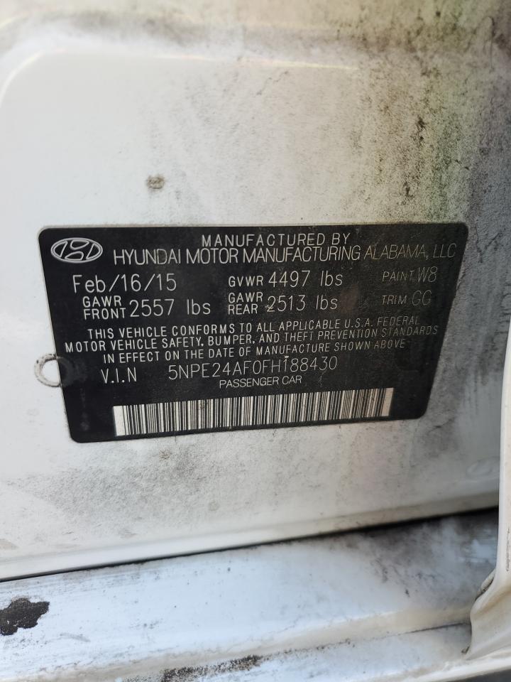 5NPE24AF0FH188430 2015 Hyundai Sonata Se