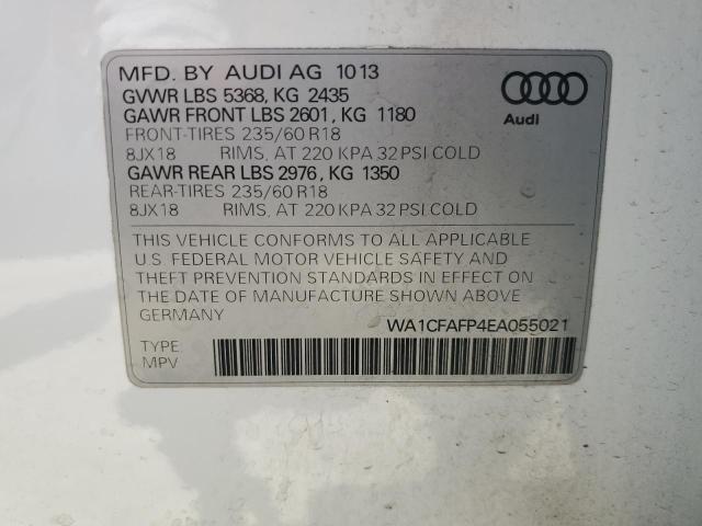 VIN WA1CFAFP4EA055021 2014 Audi Q5, Premium no.12