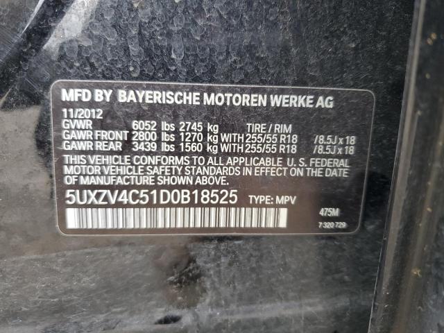 2013 BMW X5 xDrive35I VIN: 5UXZV4C51D0B18525 Lot: 54353684