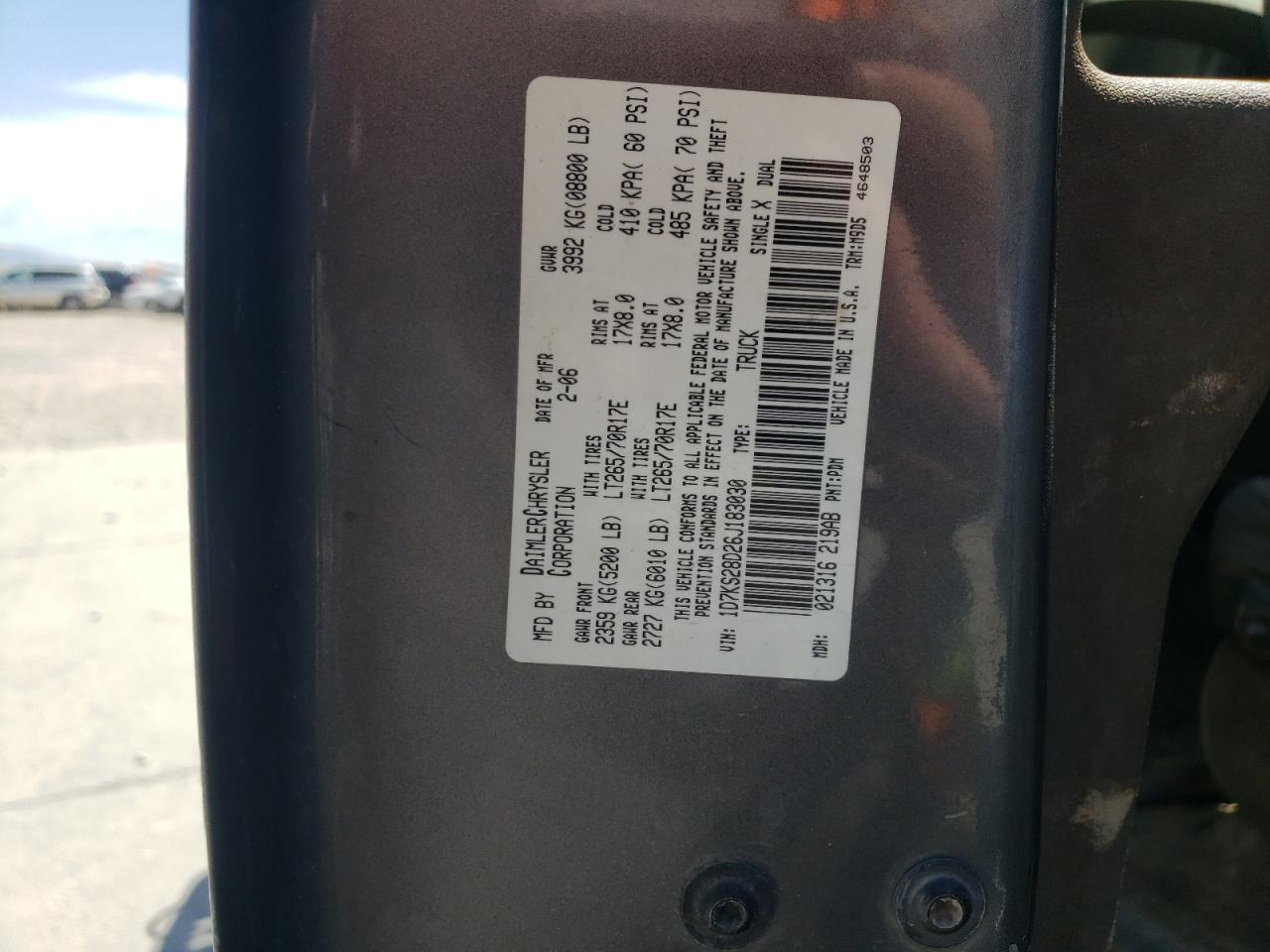 1D7KS28D26J183030 2006 Dodge Ram 2500 St