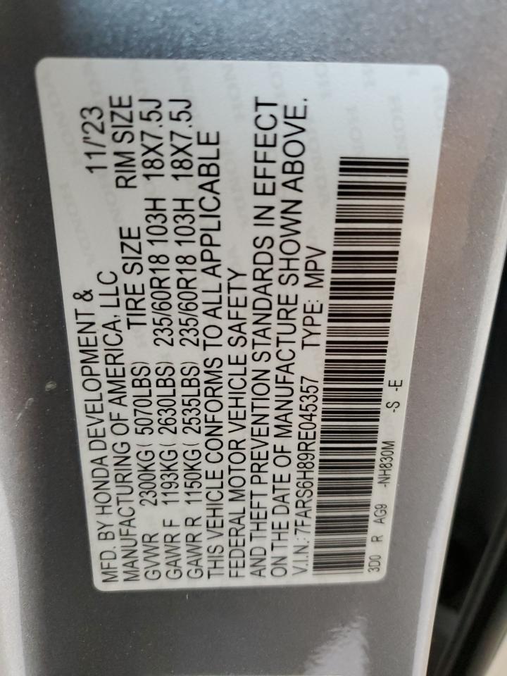 7FARS6H89RE045357 HONDA CRV 2024