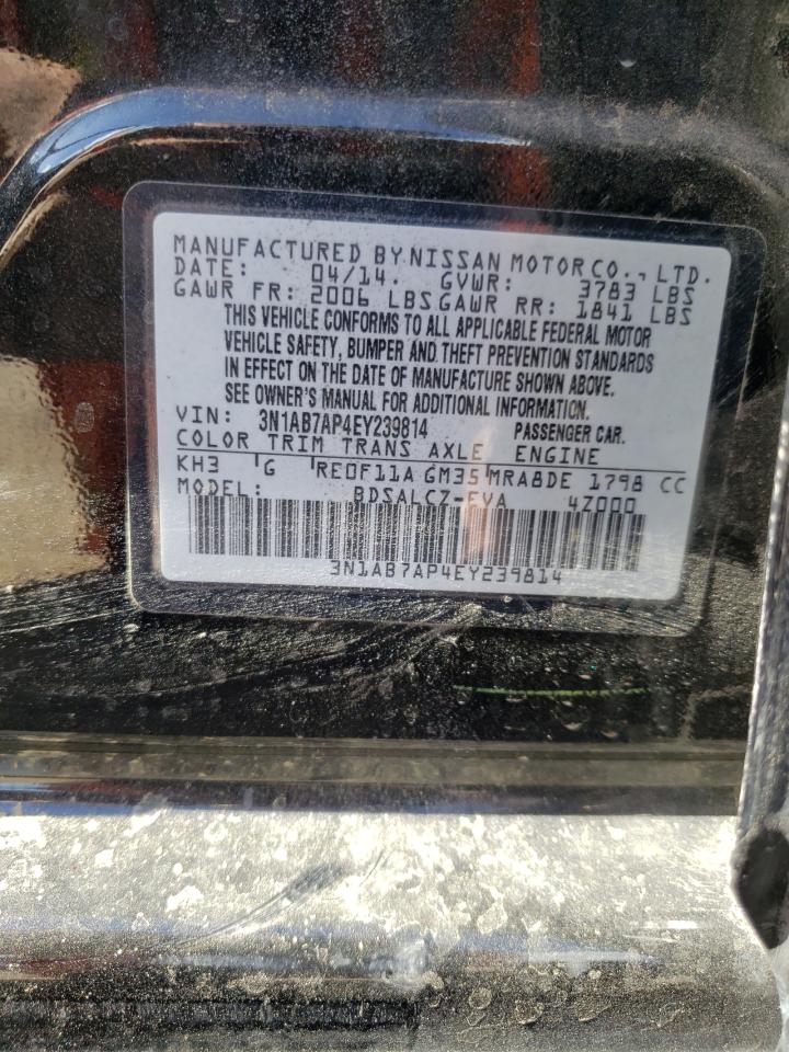 3N1AB7AP4EY239814 2014 Nissan Sentra S