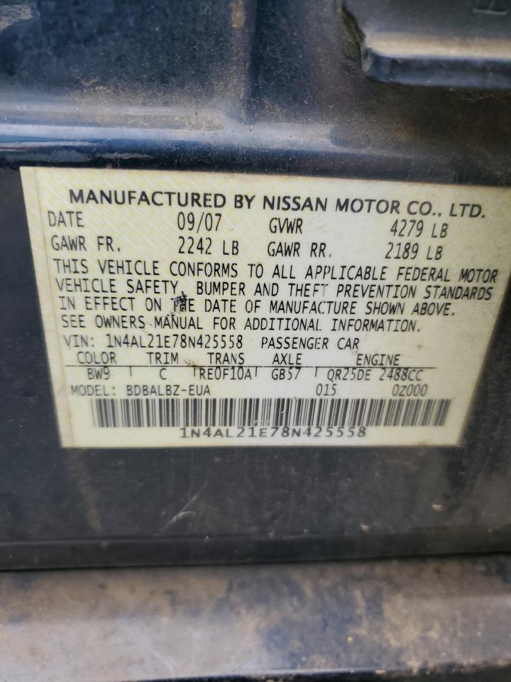 1N4AL21E78N425558 2008 Nissan Altima 2.5