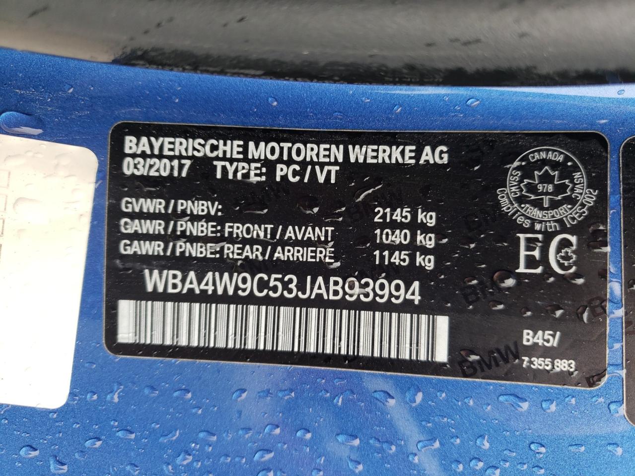 WBA4W9C53JAB93994 2018 BMW 440Xi