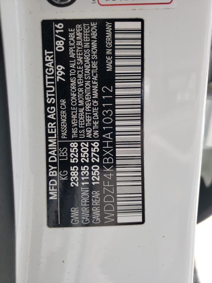 WDDZF4KBXHA103112 2017 Mercedes-Benz E 300 4Matic