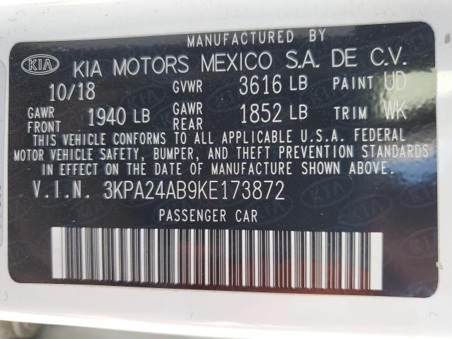 2019 Kia Rio S VIN: 3KPA24AB9KE173872 Lot: 55630164