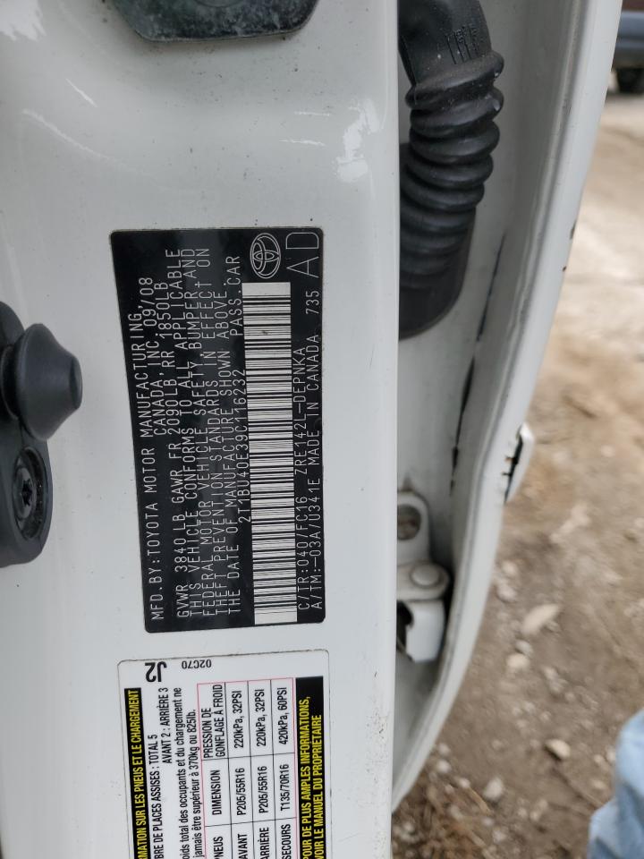 2T1BU40E39C116232 2009 Toyota Corolla Base