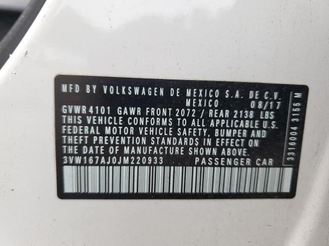 2018 VOLKSWAGEN JETTA S - 3VW167AJ0JM220933