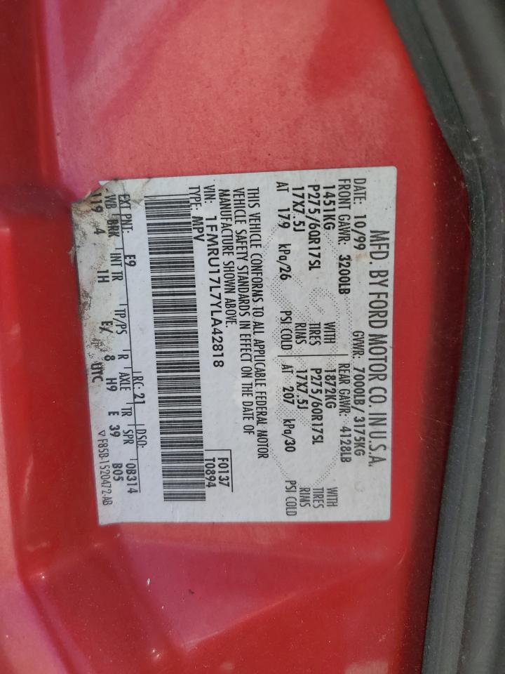 1fmru17l7yla42818 1FMRU17L7YLA42818 2000 Ford Expedition Eddie Bauer