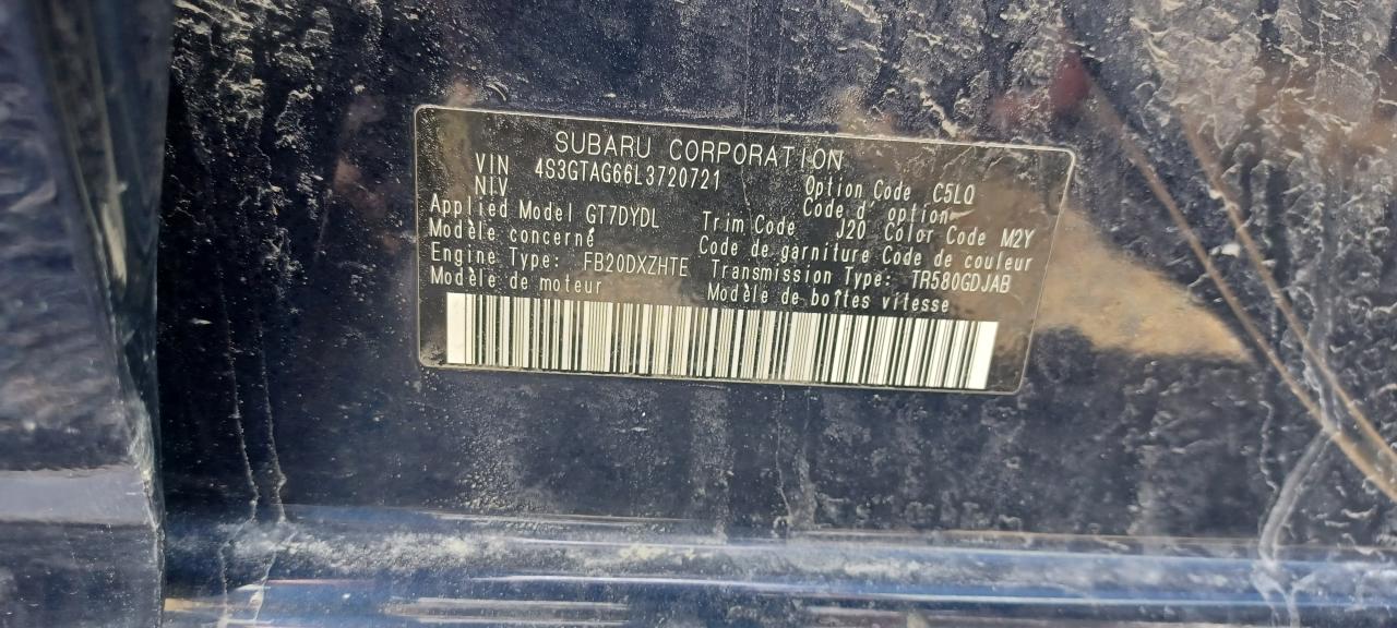 4S3GTAG66L3720721 2020 Subaru Impreza