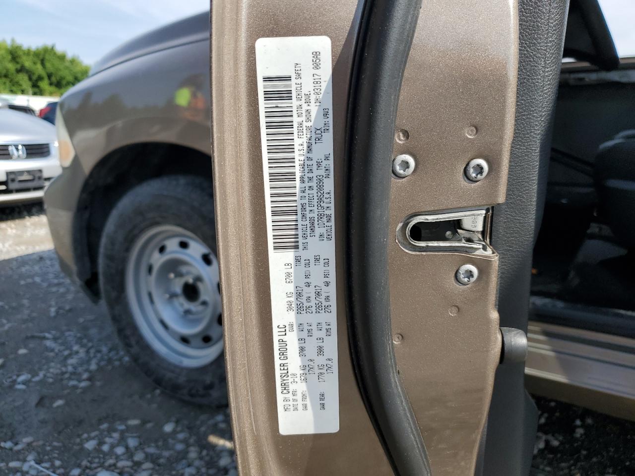 1D7RB1GP9AS208903 2010 Dodge Ram 1500