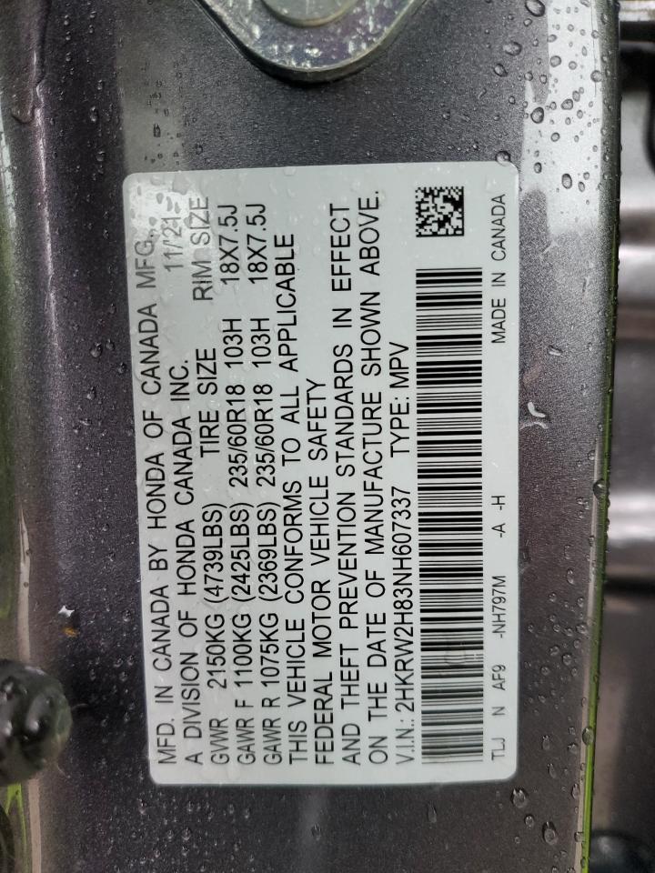 2HKRW2H83NH607337 2022 Honda Cr-V Exl