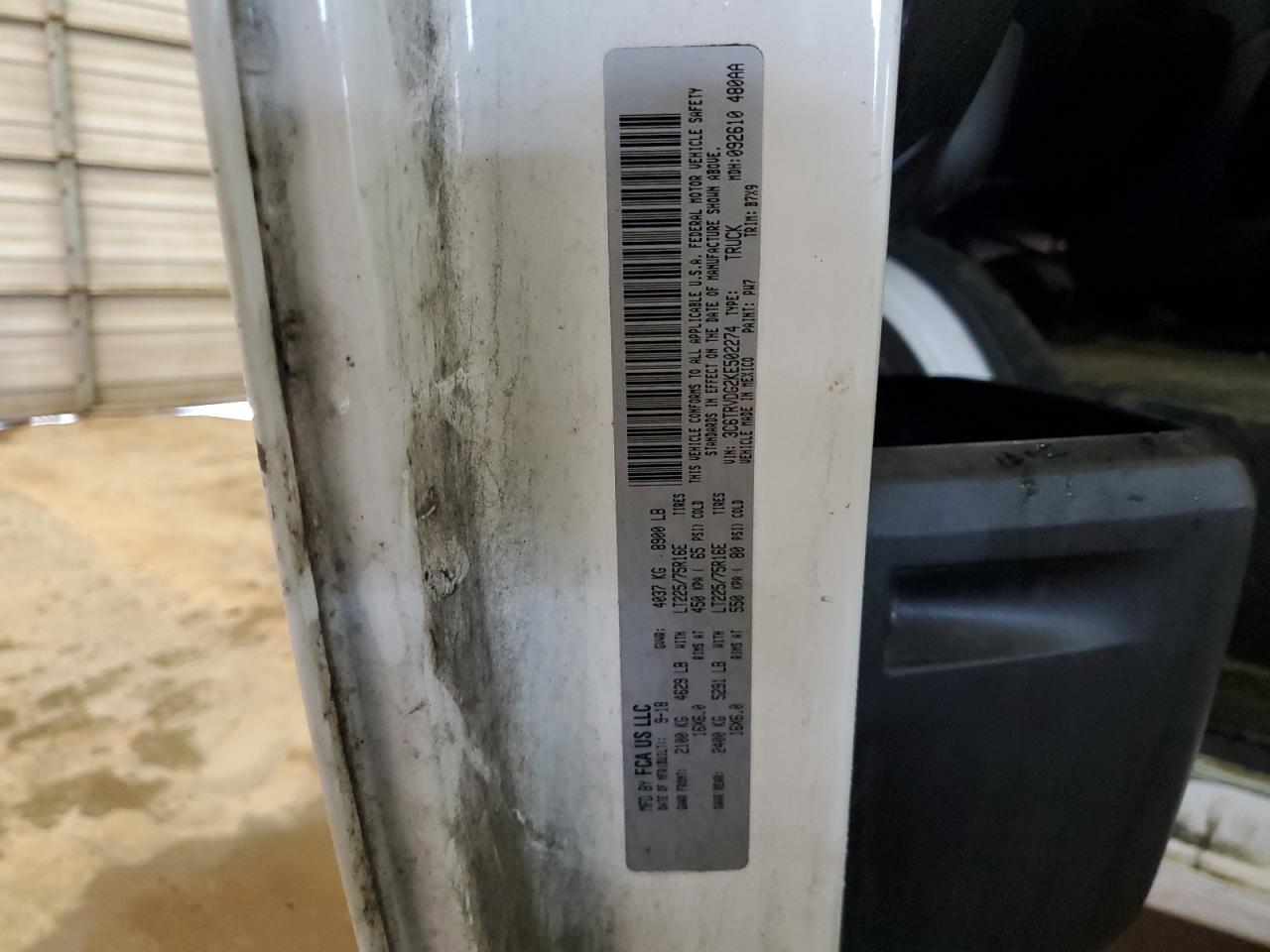 3C6TRVDG2KE502274 2019 Ram Promaster 2500 2500 High