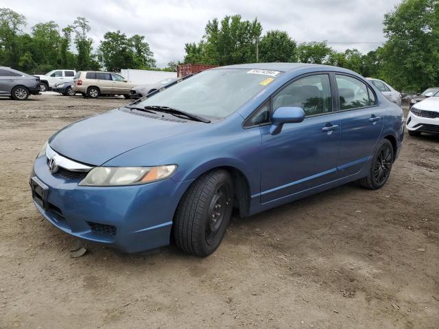 Lot #2549046168 2009 HONDA CIVIC LX salvage car