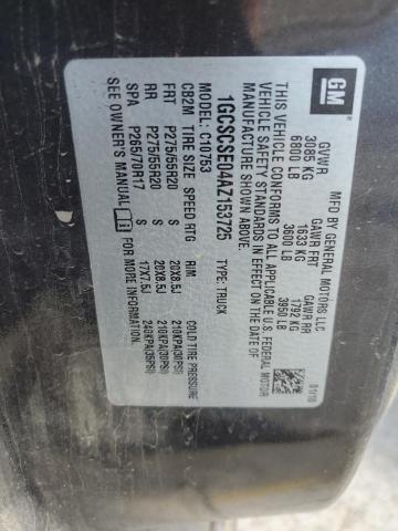 2010 Chevrolet Silverado C1500 Lt VIN: 1GCSCSE04AZ153725 Lot: 56065544