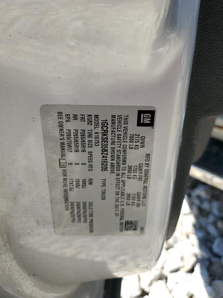 1GCRKSE35BZ416205 2011 Chevrolet Silverado K1500 Lt