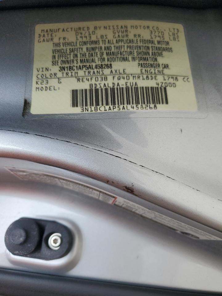 3N1BC1AP5AL458268 2010 Nissan Versa S