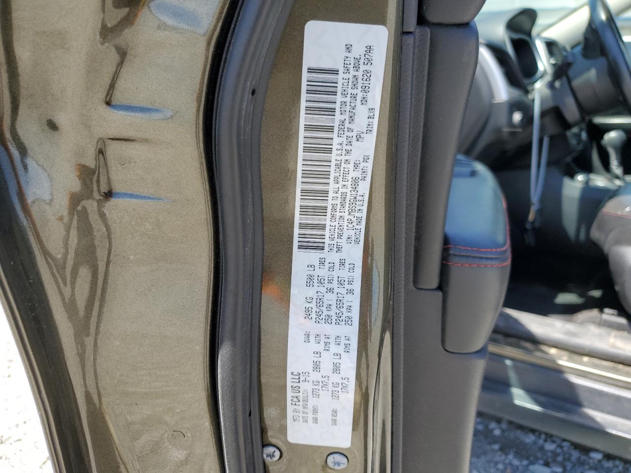 1C4PJMBS9GW134806 2016 Jeep Cherokee Trailhawk