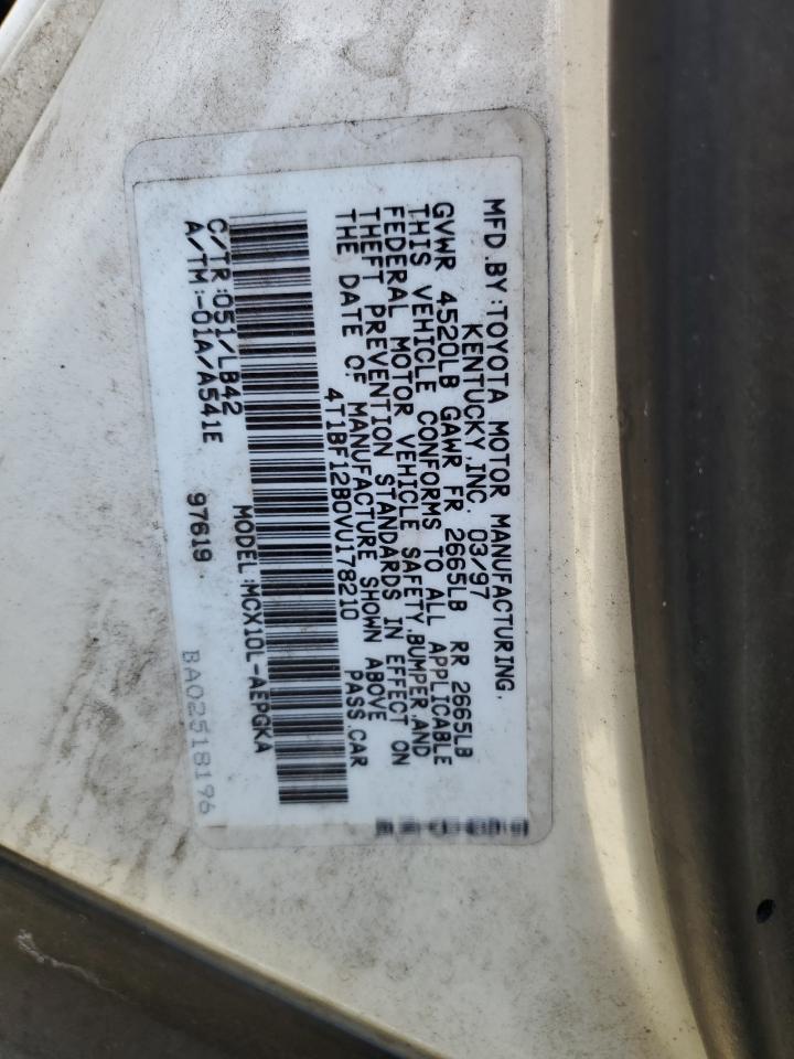 4T1BF12B0VU178210 1997 Toyota Avalon Xl