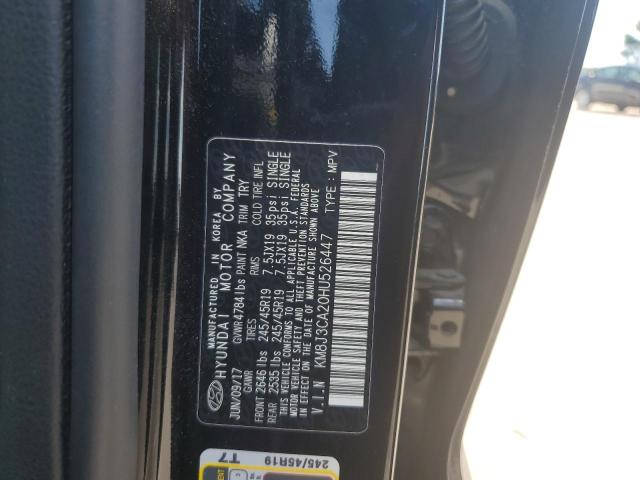 2017 Hyundai Tucson Limited VIN: KM8J3CA20HU526447 Lot: 57272364