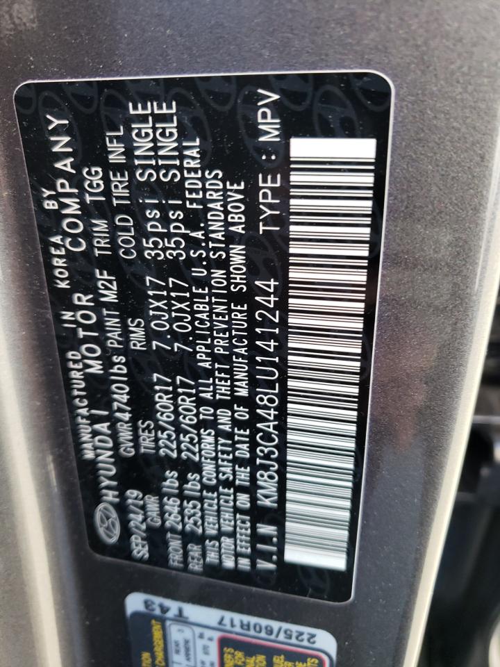 KM8J3CA48LU141244 2020 Hyundai Tucson Limited