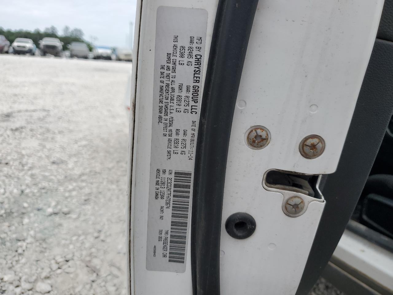 2C3CDZAT7FH723674 2015 Dodge Challenger Sxt