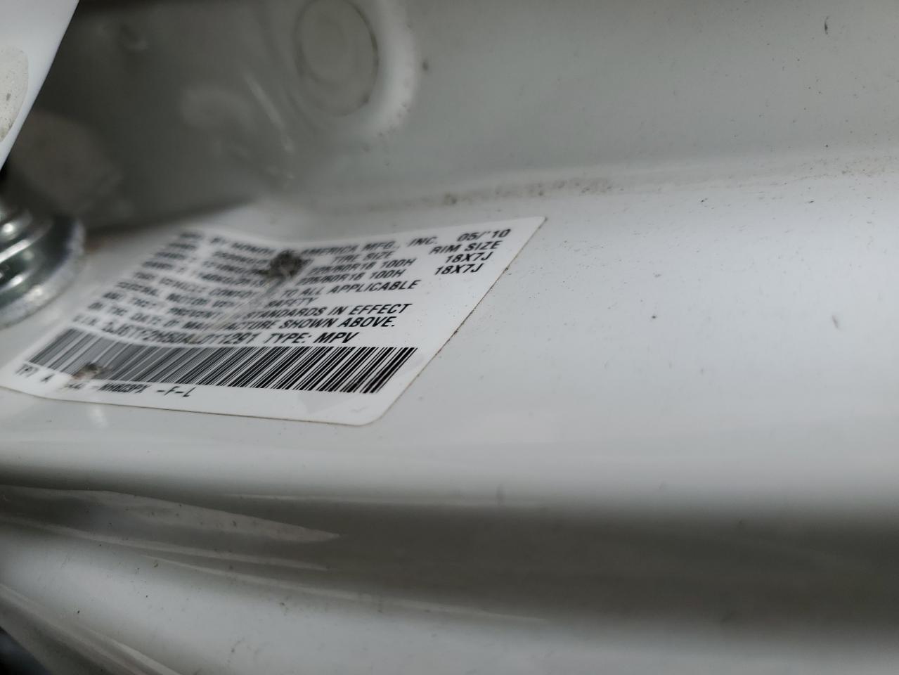 5J6TF2H50AL011291 2010 Honda Accord Crosstour Exl