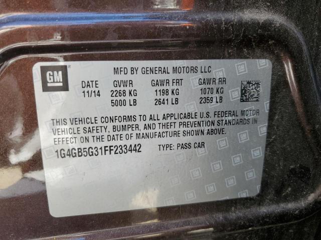 2015 BUICK LACROSSE - 1G4GB5G31FF233442