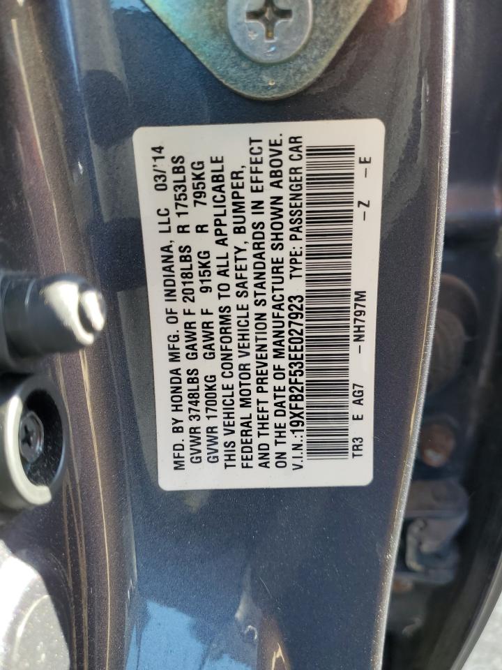 19XFB2F53EE027923 2014 Honda Civic Lx