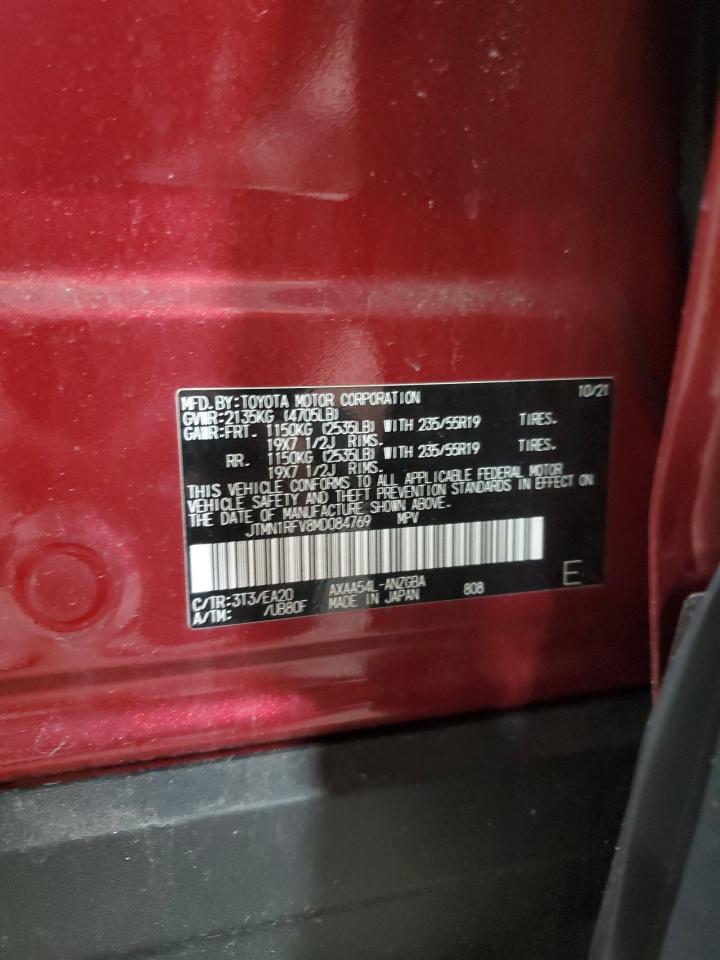 JTMN1RFV8MD084769 2021 Toyota Rav4 Limited