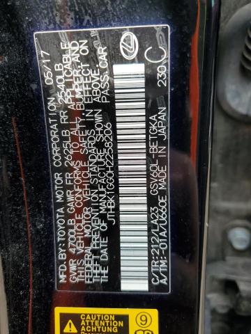 2017 Lexus Es 350 VIN: JTHBK1GG0H2258206 Lot: 54391474