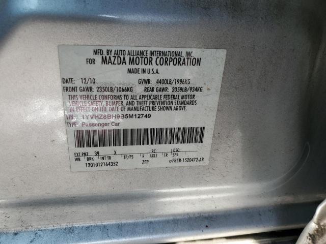 2011 Mazda 6 I VIN: 1YVHZ8BH9B5M12749 Lot: 55960214