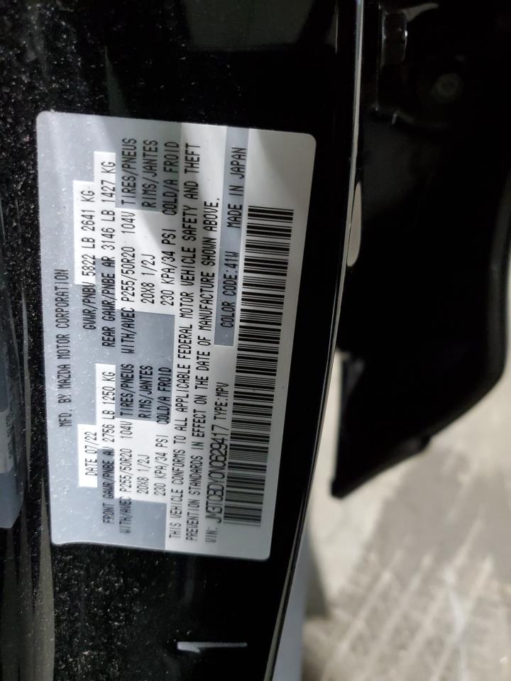 JM3TCBDY0N0629417 2022 Mazda Cx-9 Grand Touring