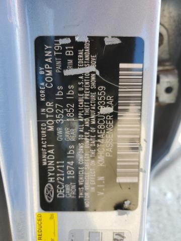 2012 Hyundai Accent Gls VIN: KMHCT4AE8CU193559 Lot: 54775504