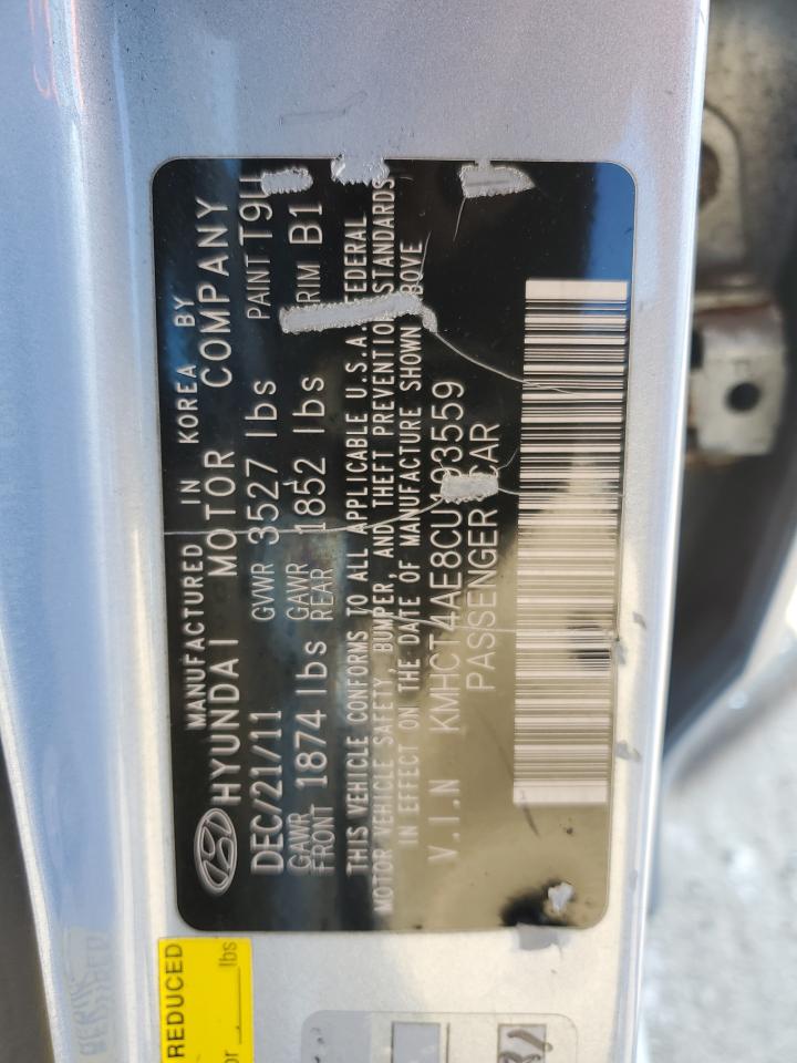 KMHCT4AE8CU193559 2012 Hyundai Accent Gls