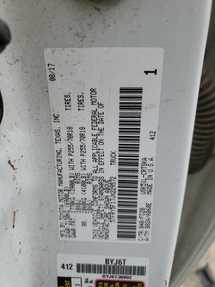 5TFRY5F17JX229572 2018 Toyota Tundra Double Cab Sr/Sr5