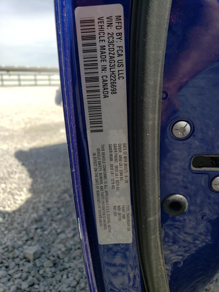 2C3CDZAG3LH226698 2020 Dodge Challenger Sxt