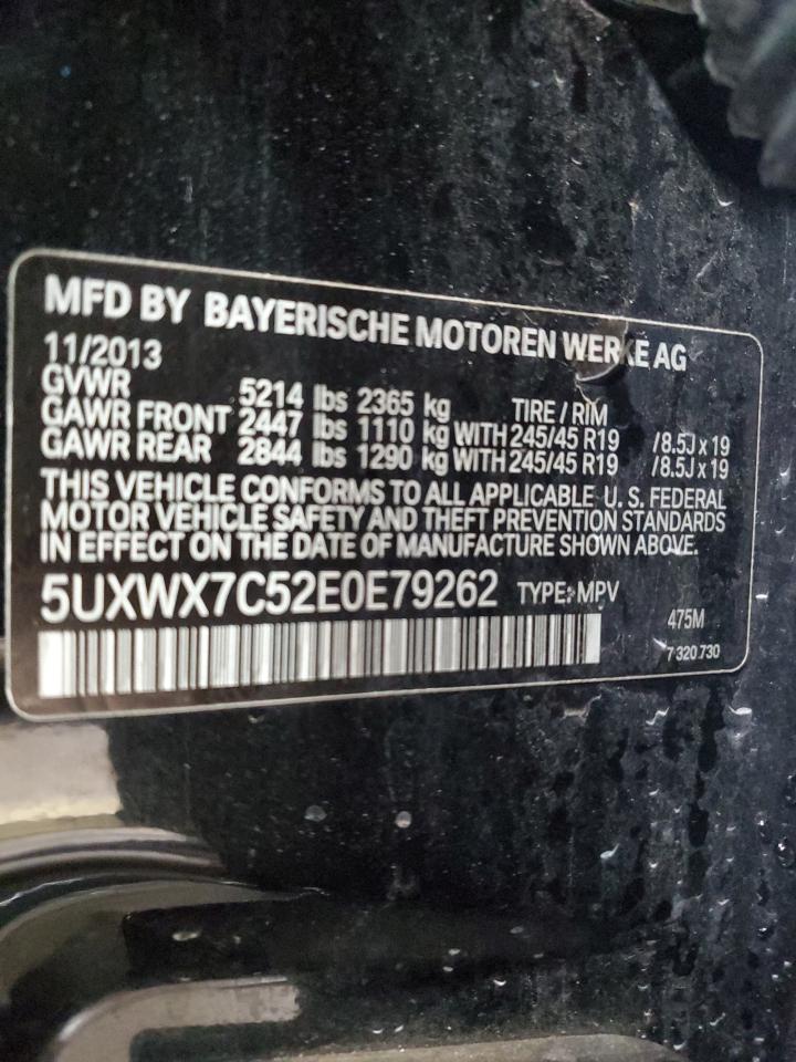 5UXWX7C52E0E79262 2014 BMW X3 xDrive35I
