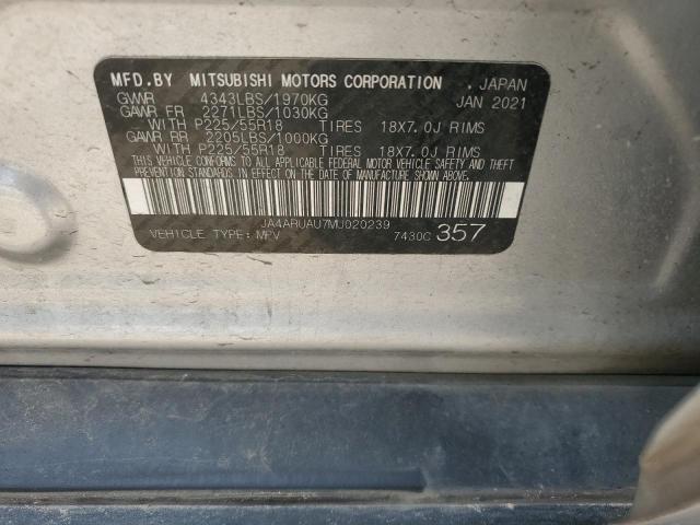 2021 Mitsubishi Outlander Sport Es VIN: JA4ARUAU7MU020239 Lot: 55815164