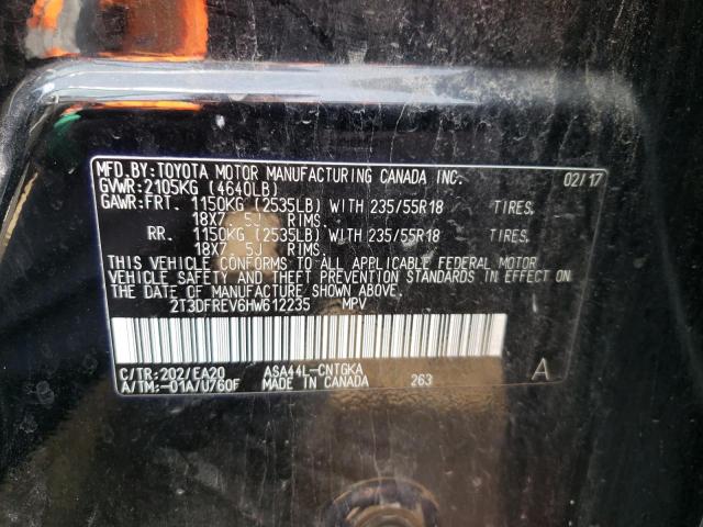 2017 Toyota Rav4 Limited VIN: 2T3DFREV6HW612235 Lot: 55463644