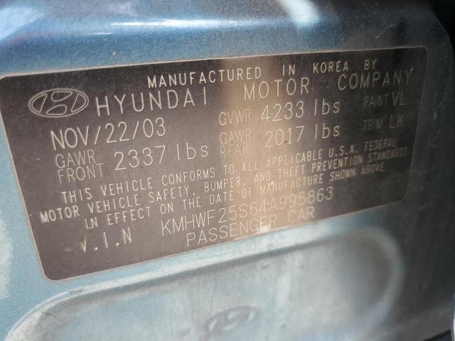 2004 Hyundai Sonata Gl VIN: KMHWF25S64A995863 Lot: 54518074