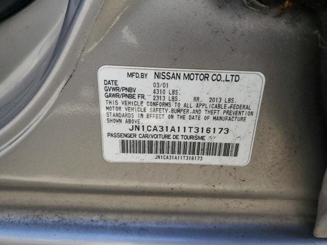 2001 Nissan Maxima Gxe VIN: JN1CA31A11T316173 Lot: 54982594