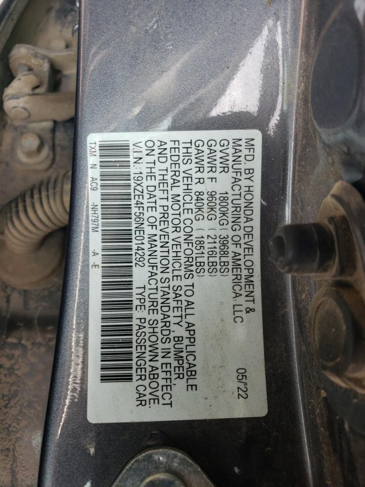 19XZE4F56NE014292 2022 Honda Insight Ex