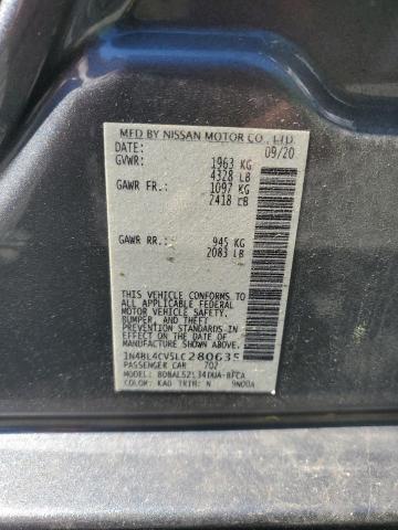 2020 Nissan Altima Sr VIN: 1N4BL4CV5LC280635 Lot: 54521574