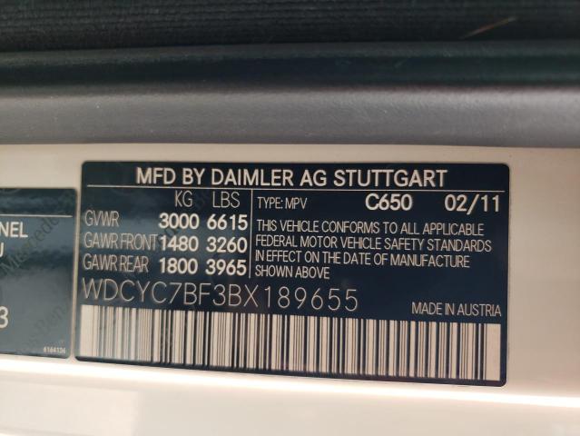 2011 Mercedes-Benz G 55 Amg VIN: WDCYC7BF3BX189655 Lot: 55212634