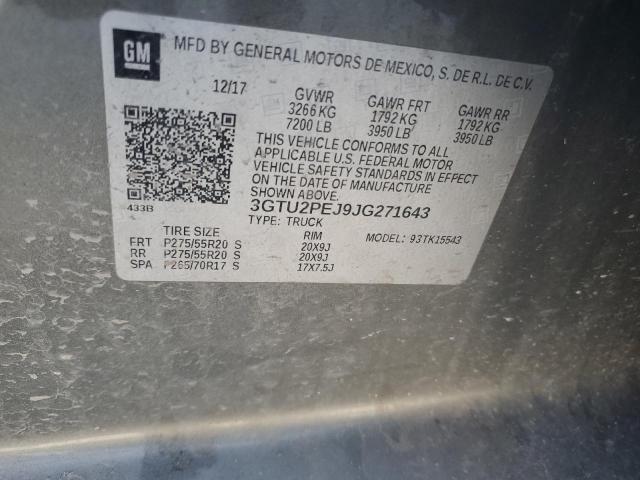 2018 GMC Sierra K1500 Denali VIN: 3GTU2PEJ9JG271643 Lot: 55207824